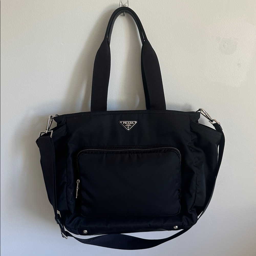 Prada Black Nylon Shoulder Bag
